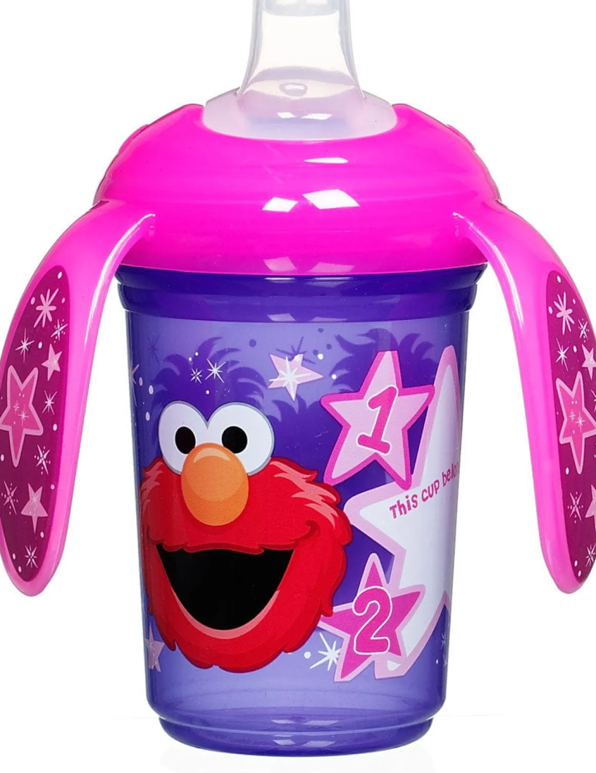 Munchkin Sesame Street Trainer Cup, 7 oz - Purple/Pink