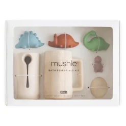 Mushie Dino Bath Essentials Kit