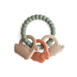 Mushie Dino Teething Ring
