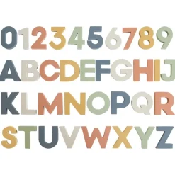 Mushie Letters & Numbers Bath Play Set - Sol
