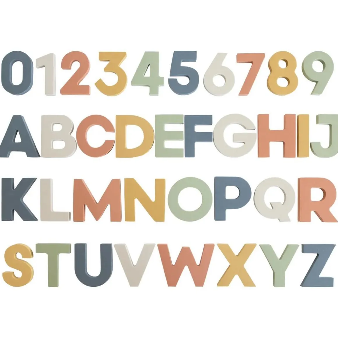Mushie Letters & Numbers Bath Play Set - Sol