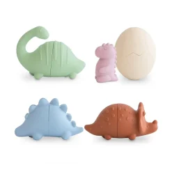 Mushie Mold Free Bath Play Set, 4 Pack - Dino