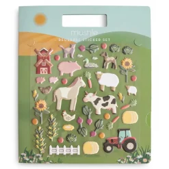 Mushie Reusable Sticker Set - Farm