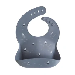 Mushie Silicone Baby Bib - Boats