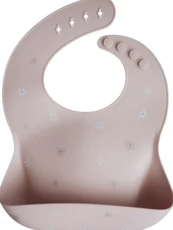 Mushie Silicone Baby Bib - Daisy