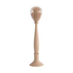 Mushie Silicone Baby Bottle Brush - Natural