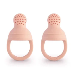 Mushie Silicone Fresh Food Feeder 2-Pack - Blush