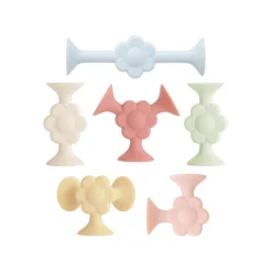 Mushie Silicone Suction Builders - Daisy