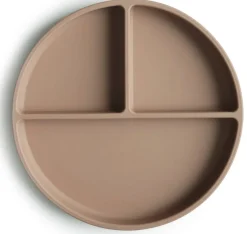 Mushie Silicone Suction Plate - Natural