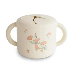 Mushie Snack Cup - Pink Flowers