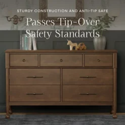 Namesake Alouette 7-Drawer Assembled Dresser - Natural Walnut
