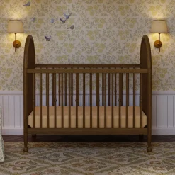 Namesake Alouette 3-in-1 Convertible Spindle Crib - Natural Walnut