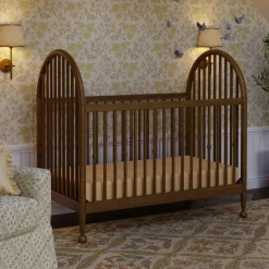 Namesake Alouette 3-in-1 Convertible Spindle Crib - Natural Walnut