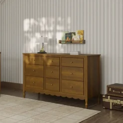 Namesake Ambrosia 9-Drawer Assembled Dresser - Natural Walnut