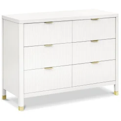 Namesake Brimsley Tambour 6-Drawer Assembled Dresser - Warm White