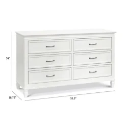 Namesake Darlington 6-Drawer Assembled Dresser - Warm White