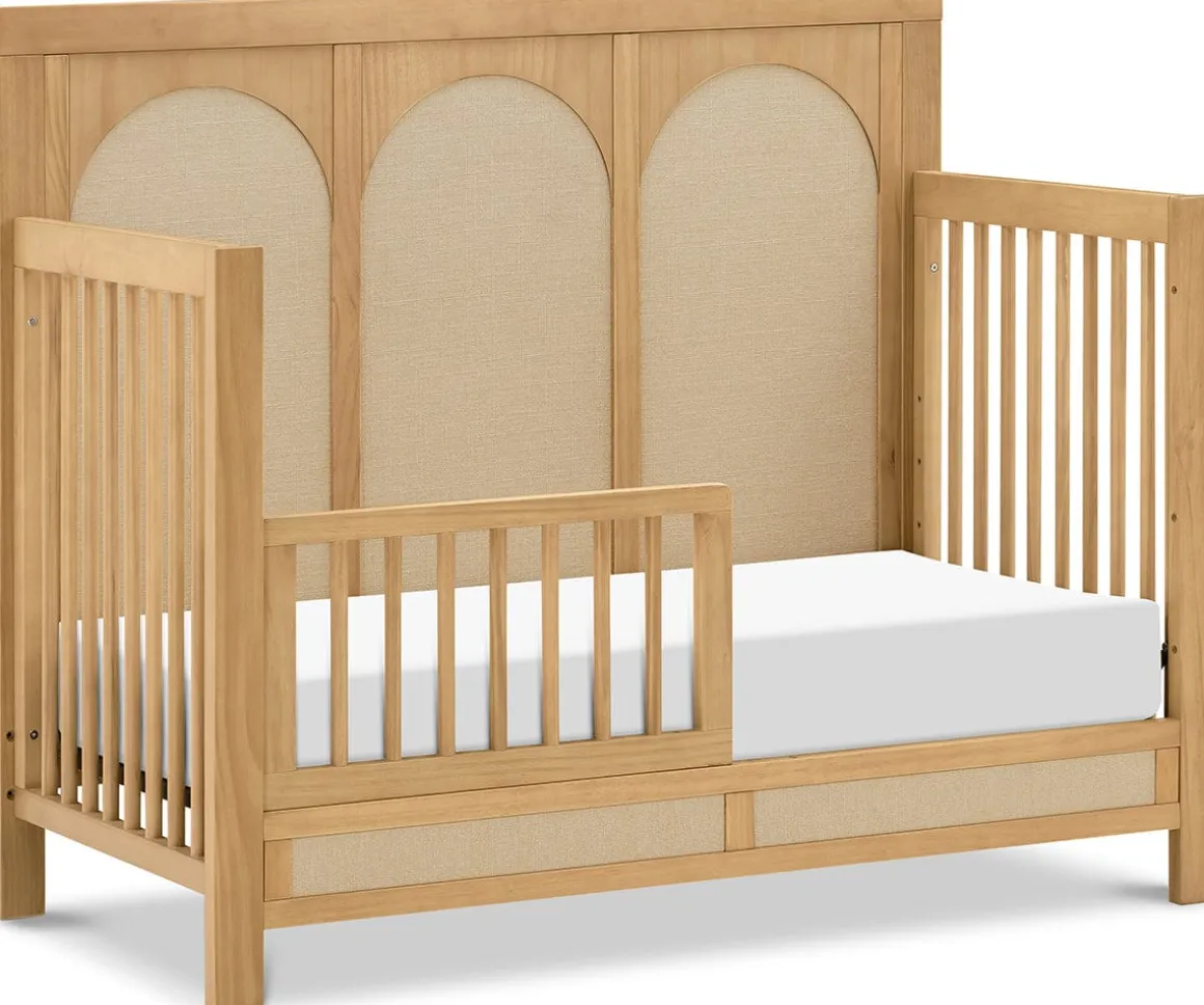 Namesake Eloise 4-in-1 Convertible Crib - Honey and Performance Sand Eco-Weave