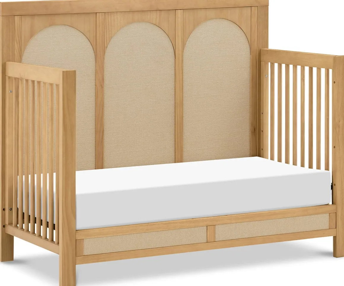 Namesake Eloise 4-in-1 Convertible Crib - Honey and Performance Sand Eco-Weave