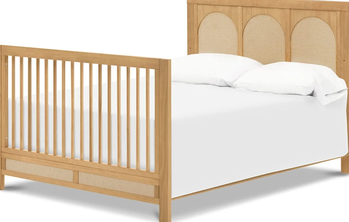 Namesake Eloise 4-in-1 Convertible Crib - Honey and Performance Sand Eco-Weave
