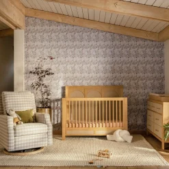 Namesake Eloise 4-in-1 Convertible Crib - Honey and Performance Sand Eco-Weave