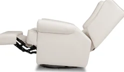 Namesake Harbour Electronic Swivel Glider Recliner w/USB - Performance Cream Eco-Weave