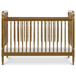 Namesake Liberty 3-in-1 Convertible Spindle Crib w/Toddler Bed Conversion Kit - Natural Walnut