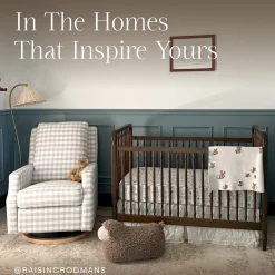 Namesake Liberty 3-in-1 Convertible Spindle Crib w/Toddler Bed Conversion Kit - Natural Walnut