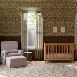 Namesake Marin w/ Cane 3-in-1 Convertible Crib - Honey / Honey Cane