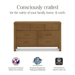Namesake Nantucket 7-Drawer Assembled Dresser - Natural Walnut