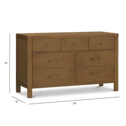 Namesake Nantucket 7-Drawer Assembled Dresser - Natural Walnut