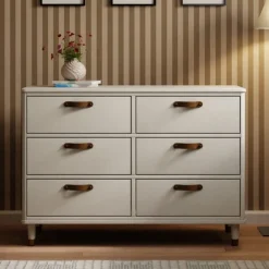 Namesake Tanner 6-Drawer Assembled Dresser - Warm White