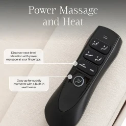 Namesake Willa Deluxe Power Glider Recliner w/ Heat & Massage - Performance Beach Eco-Weave