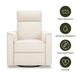 Namesake Willa Plus Electric Glider Recliner w/ Electric Headrest - Performance Ivory Boucle