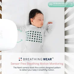 Nanit Breathing Wear Pajamas - 3-6 Months, Pebble Grey