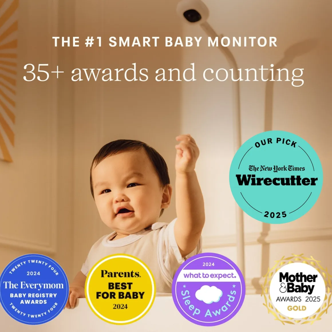 Nanit Pro Smart Baby Monitor & Floor Stand Gen 2