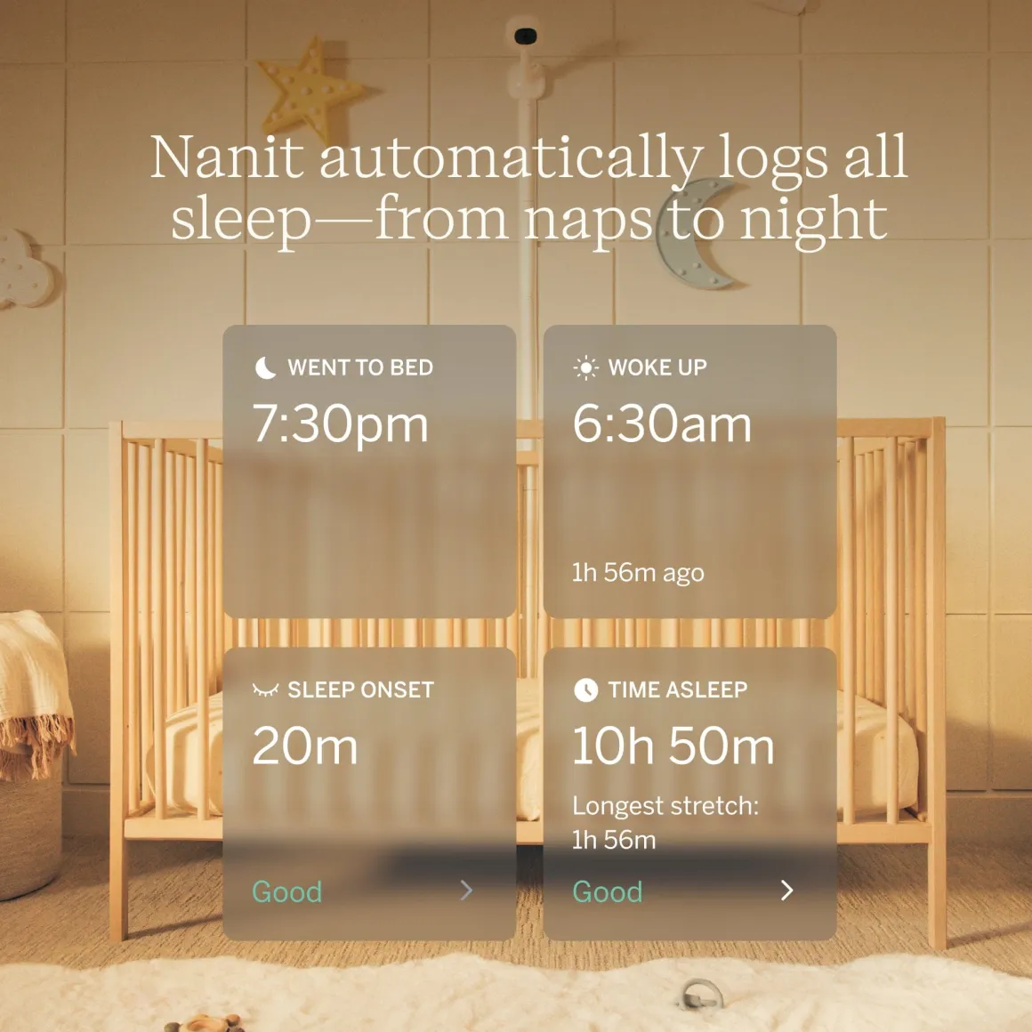 Nanit Pro Smart Baby Monitor & Floor Stand Gen 2