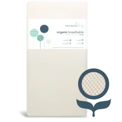 Naturepedic Organic Breathable 2-Stage Baby Crib Mattress
