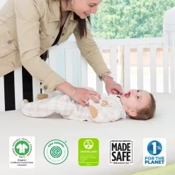 Naturepedic Organic Breathable Mini Crib Mattress
