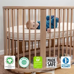 Naturepedic Oval Breathable Cover for Stokke Sleepi Crib V3