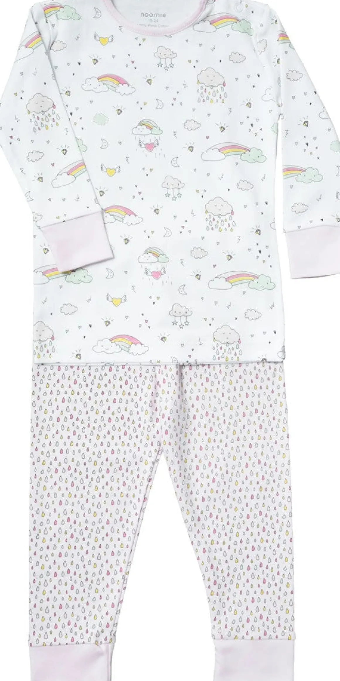 Noomie 2 Piece Pajamas - Rainbows (18-24M)