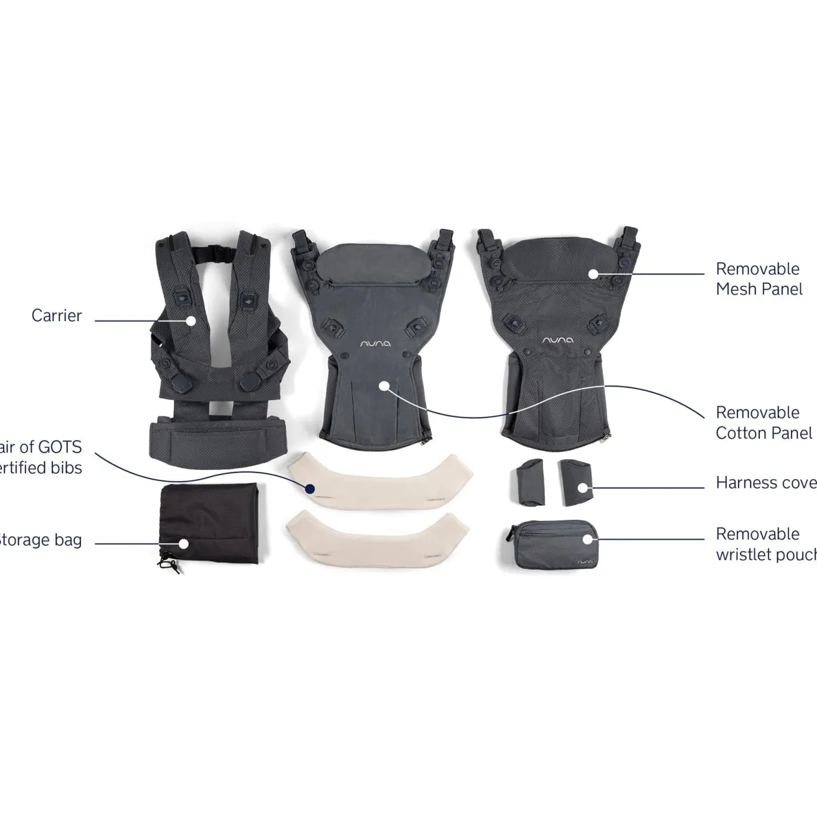 Nuna CUDL deux Baby Carrier - Denim