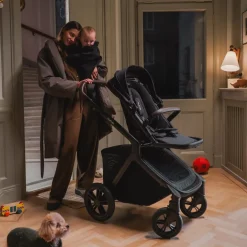 Nuna DEMI icon Stroller + PIPA aire Infant Car Seat Travel System - Caviar