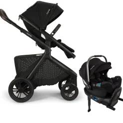Nuna DEMI icon Stroller + PIPA RX Infant Car Seat Travel System - Caviar