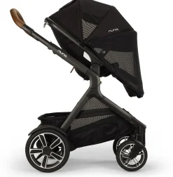 Nuna DEMI Next Double Stroller with Rider Board Bundle - Caviar