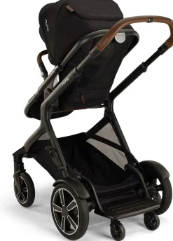 Nuna DEMI Next Double Stroller with Rider Board Bundle - Caviar