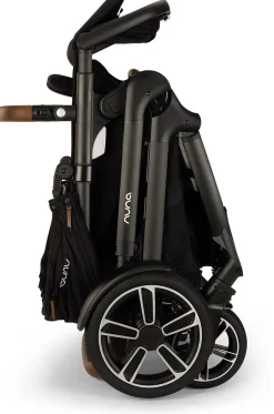 Nuna DEMI Next Double Stroller with Rider Board Bundle - Caviar