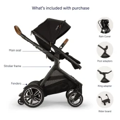Nuna DEMI Next Stroller with Rider Board - Caviar