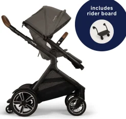 Nuna DEMI Next Stroller with Rider Board - Granite