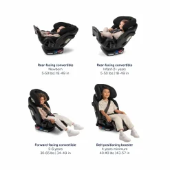 Nuna EXEC Next All-In-One Convertible Car Seat - Granite