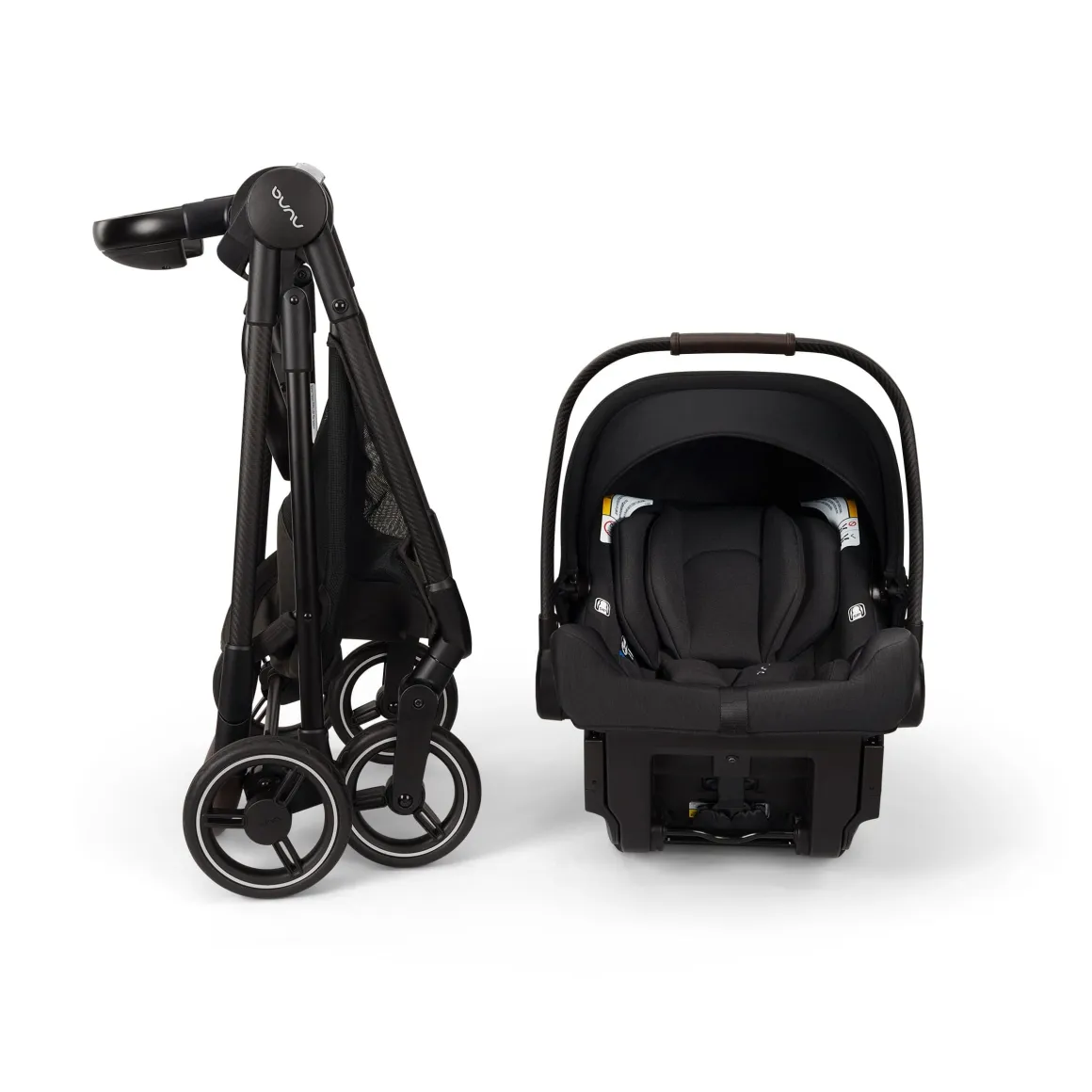 Nuna Flex Frame + PIPA urbn Baseless Infant Car Seat System - Caviar